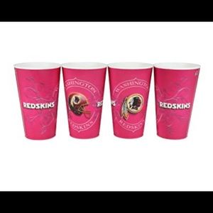 RARE* 8cups-Washington Redskin Holographic Cups